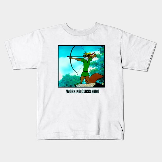 Working Class Hero Kids T-Shirt by Rolfober